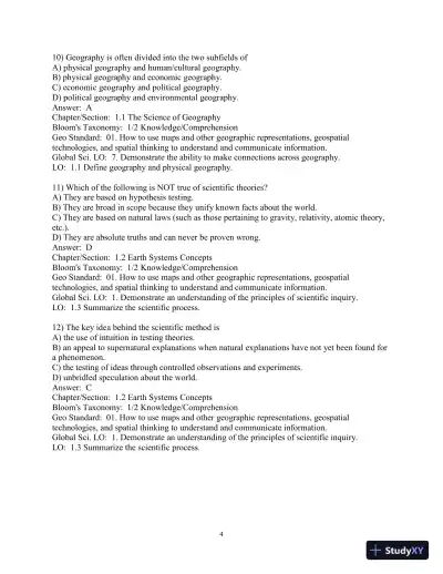 Test Bank for Elemental Geosystems, 9th Edition - Page 5 preview image