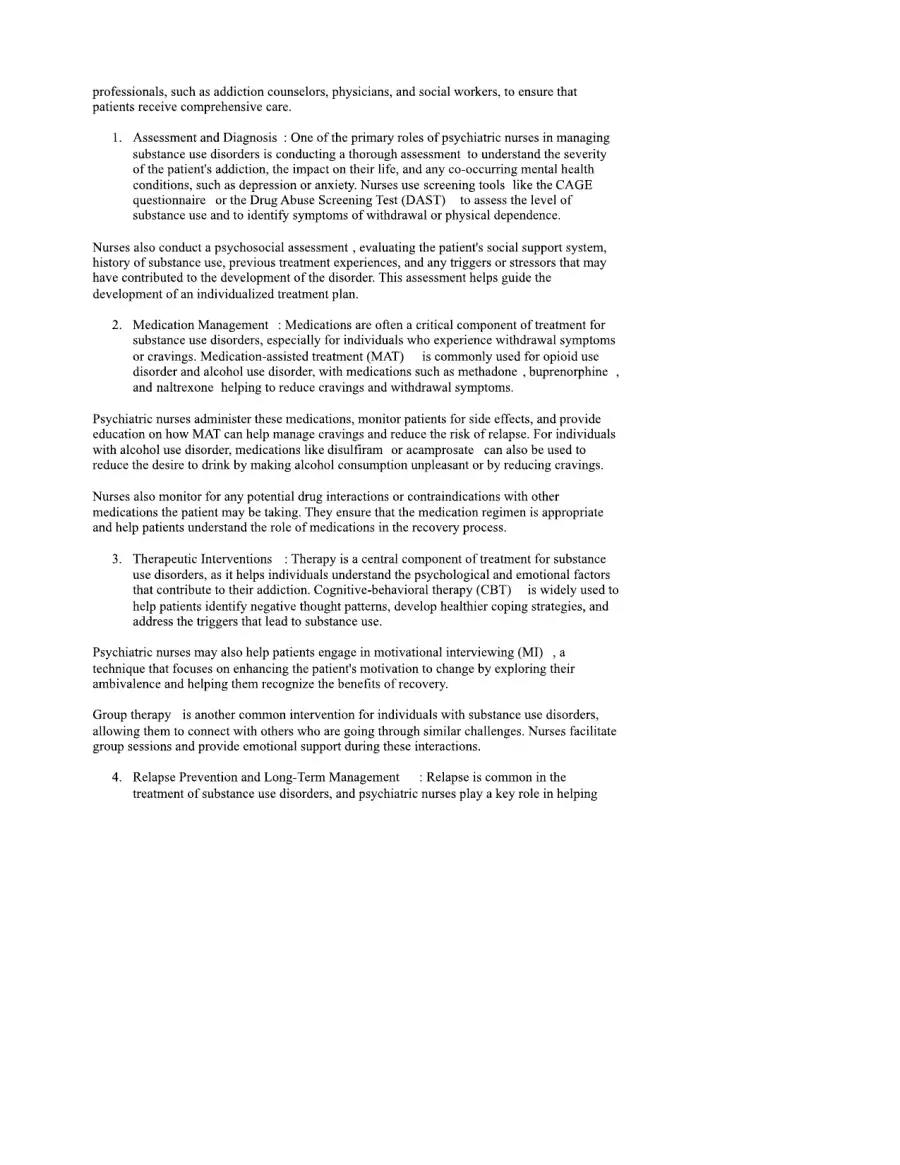 The Role of Psychiatric Nurses in Managing Substan, page 2