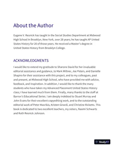 AP US History Premium: With 5 Practice Tests (2020) - Page 13 preview image