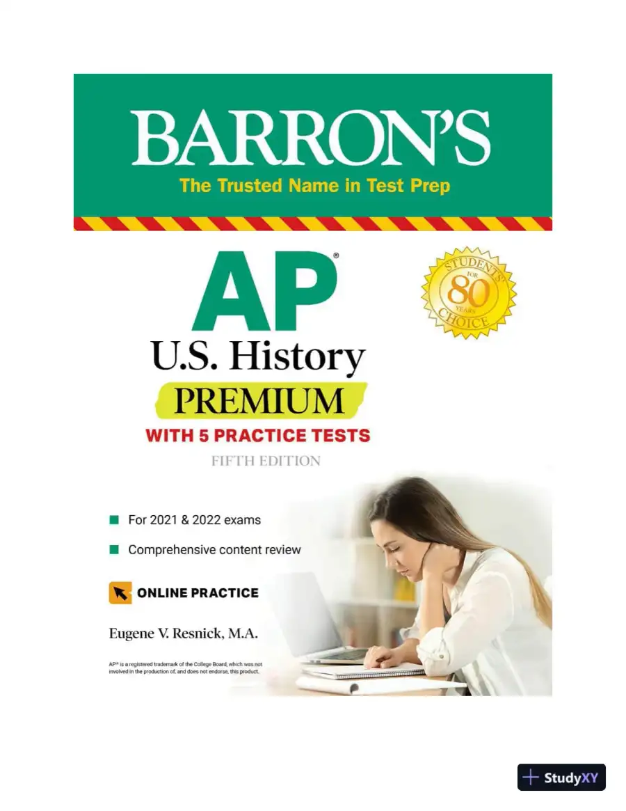 AP US History Premium: With 5 Practice Tests (2020), page 3