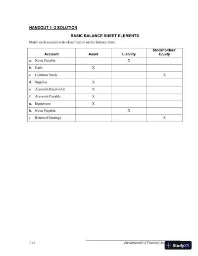 Solution Manual for Fundamentals of Financial Accounting, 5th Edition - Page 15 preview image