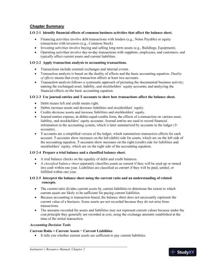 Solution Manual for Fundamentals of Financial Accounting, 5th Edition - Page 22 preview image