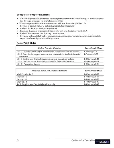 Solution Manual for Fundamentals of Financial Accounting, 5th Edition - Page 3 preview image