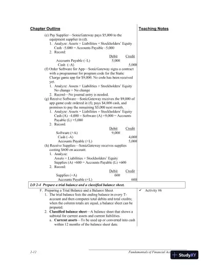 Solution Manual for Fundamentals of Financial Accounting, 5th Edition - Page 31 preview image