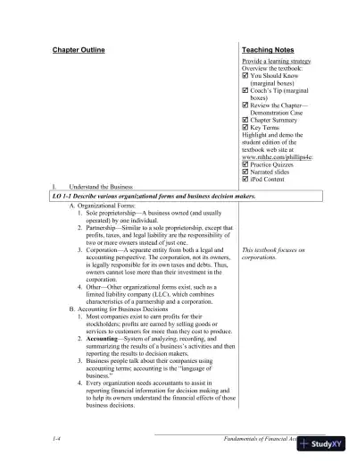 Solution Manual for Fundamentals of Financial Accounting, 5th Edition - Page 5 preview image