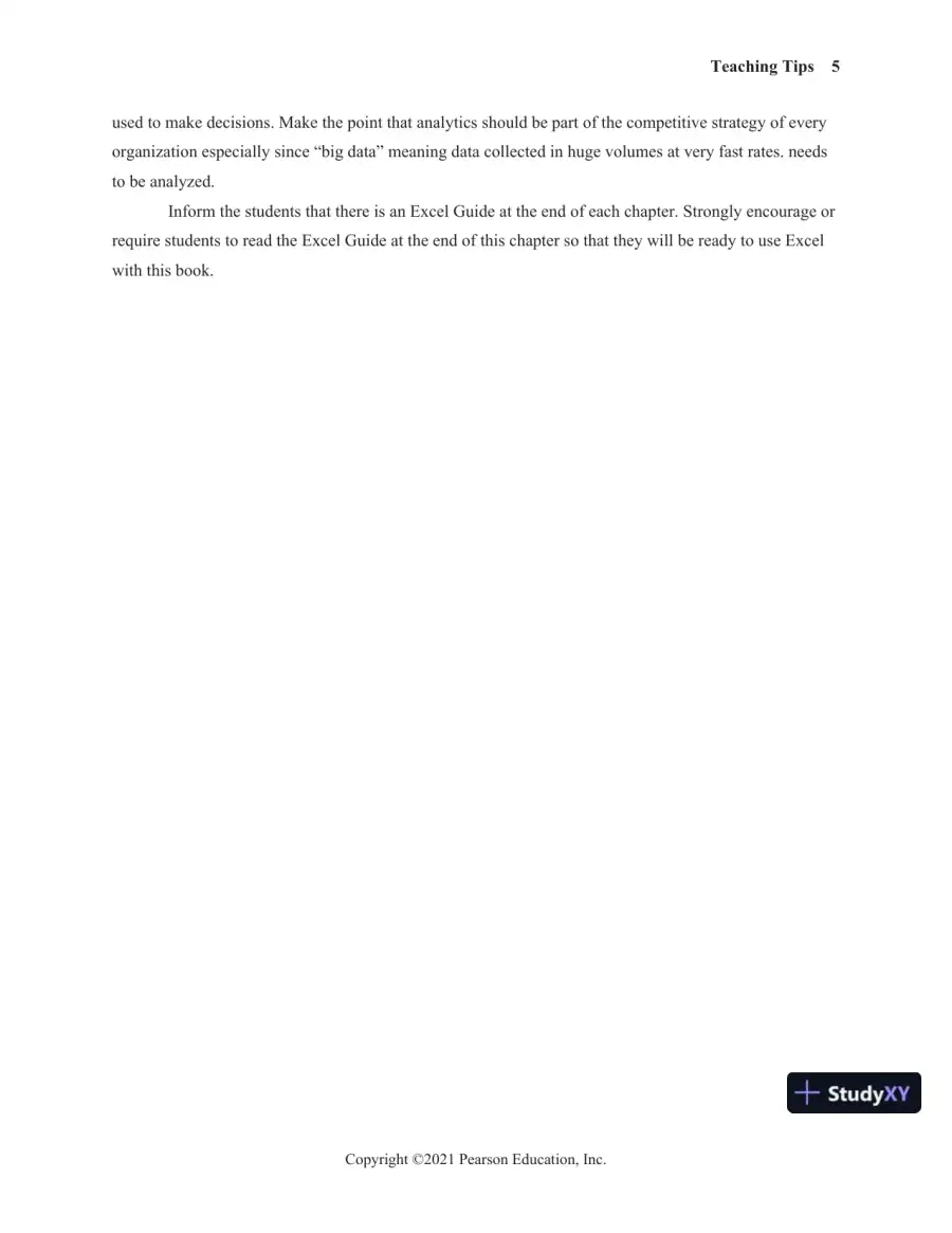Solution Manual for Statistics for Managers Using Microsoft Excel, 9th Edition, page 10