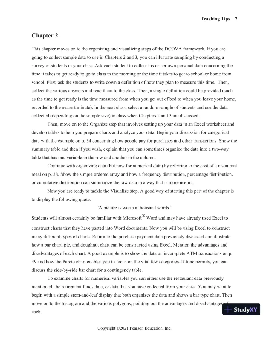 Solution Manual for Statistics for Managers Using Microsoft Excel, 9th Edition, page 12