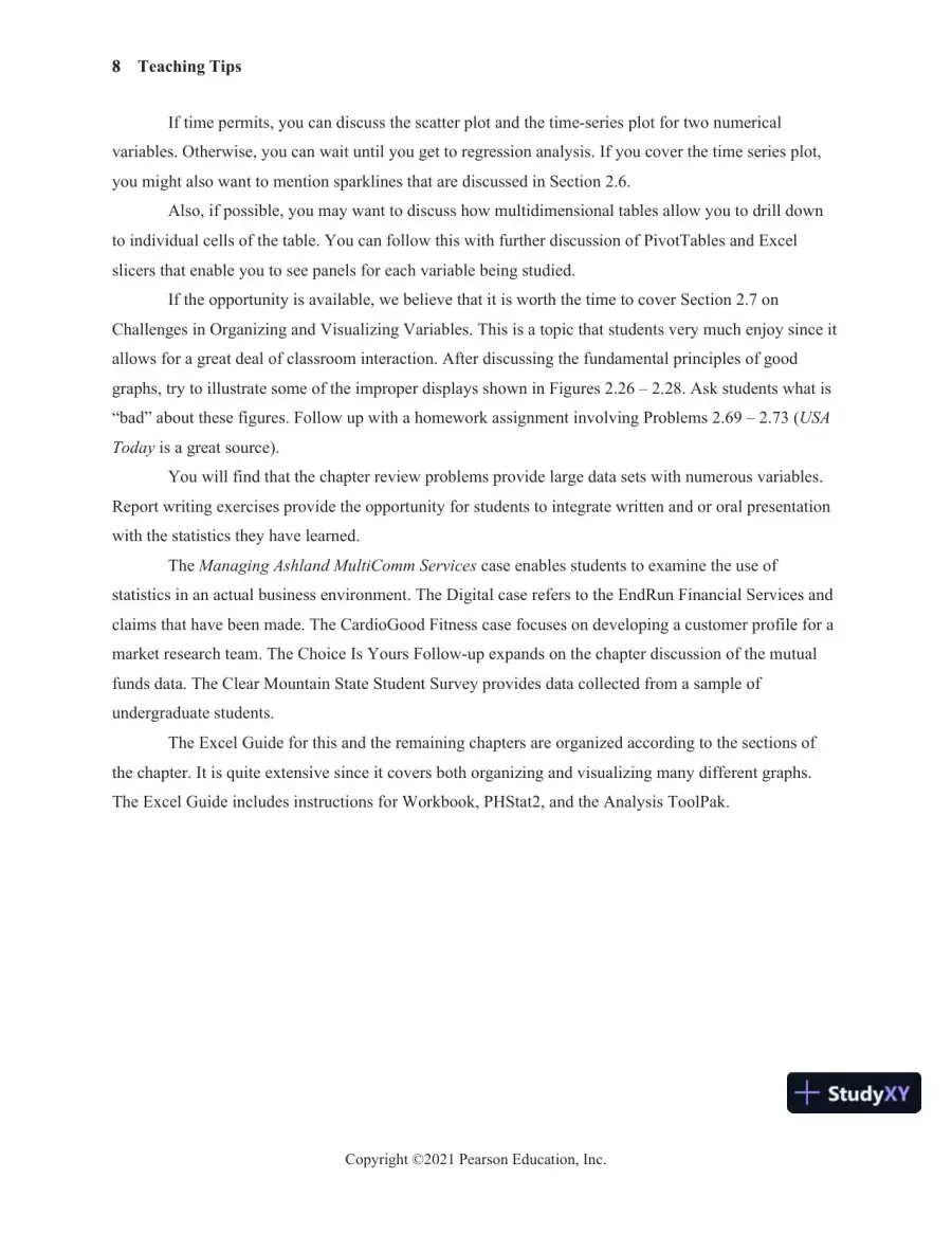 Solution Manual for Statistics for Managers Using Microsoft Excel, 9th Edition, page 13