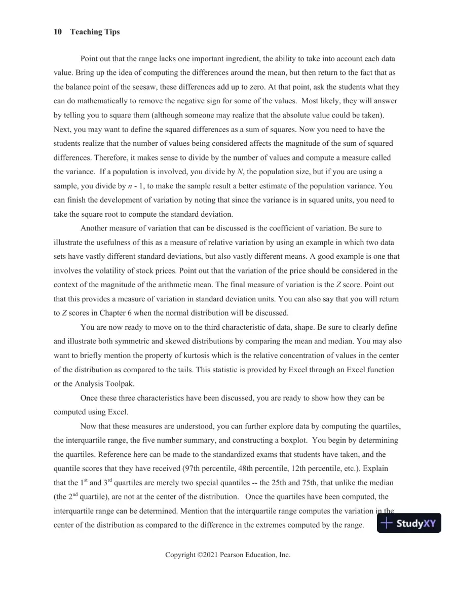 Solution Manual for Statistics for Managers Using Microsoft Excel, 9th Edition, page 15