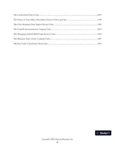 Solution Manual for Statistics for Managers Using Microsoft Excel, 9th Edition - Page 4 preview image