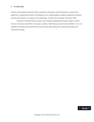 Solution Manual for Statistics for Managers Using Microsoft Excel, 9th Edition - Page 7 preview image