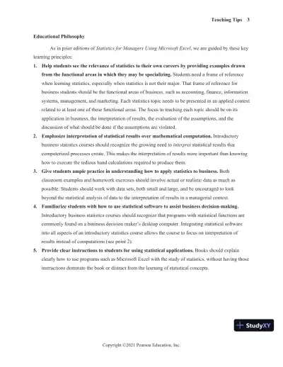 Solution Manual for Statistics for Managers Using Microsoft Excel, 9th Edition - Page 8 preview image