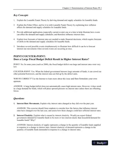 Financial Markets and Institutions, 11th Edition Solution Manual - Page 13 preview image