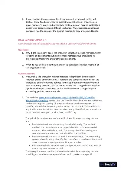 Management and Cost Accounting, 10th Edition Solution Manual - Page 10 preview image