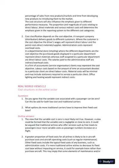 Management and Cost Accounting, 10th Edition Solution Manual - Page 5 preview image