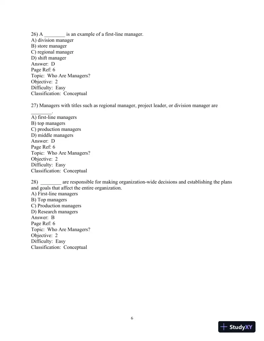 Test Bank For Management, 11th Edition, page 7