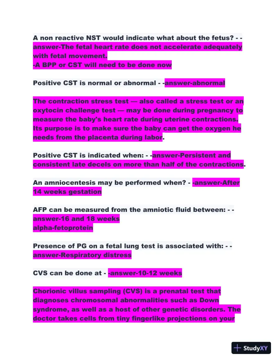 2023-2024 ATI Maternal Newborn Proctored Exam With Answers (207 Solved Questions), page 3