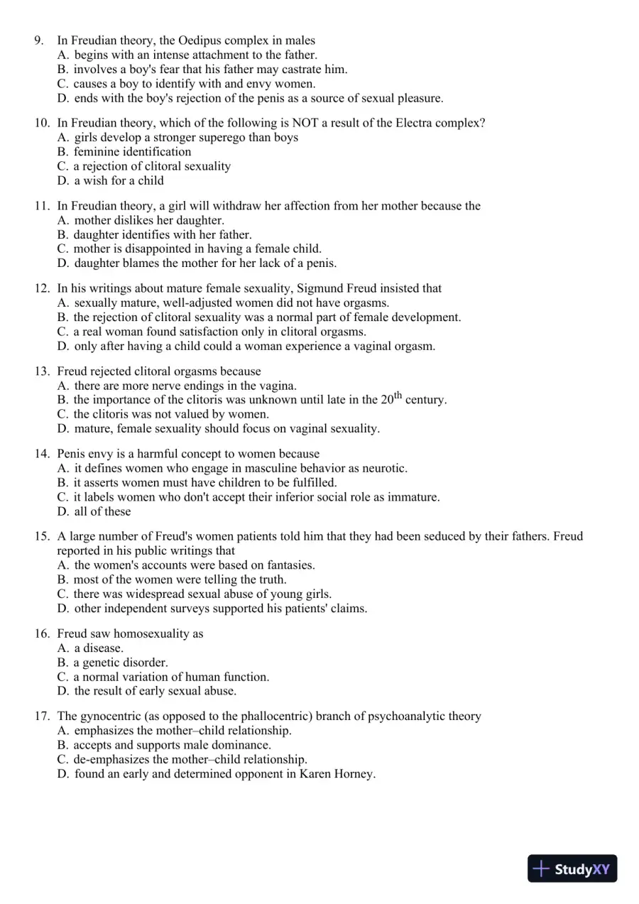 Sex and Gender 6th Edition Test Bank, page 24