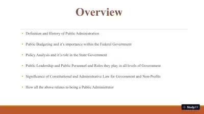 Modern Public Administration: Managing Public And Nonprofit Organizations - PAD 500 - Page 3 preview image