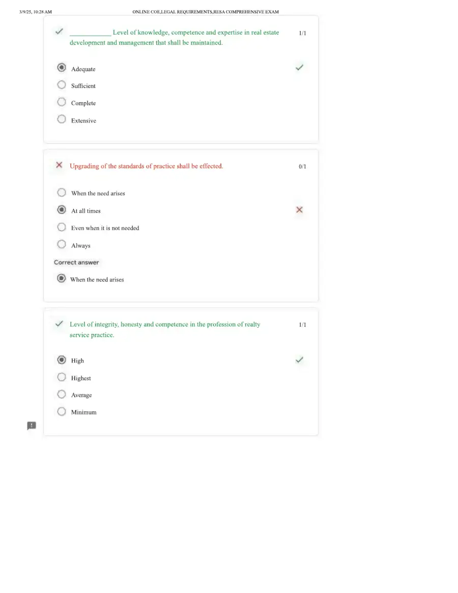 2025 Online Coe,Legal Requirements,Resa Comprehens, page 2