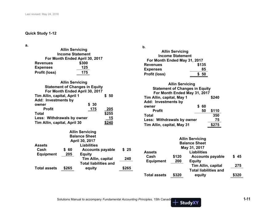 Solution Manual for Fundamental Accounting Principles, Fifteenth Canadian Edition , page 12