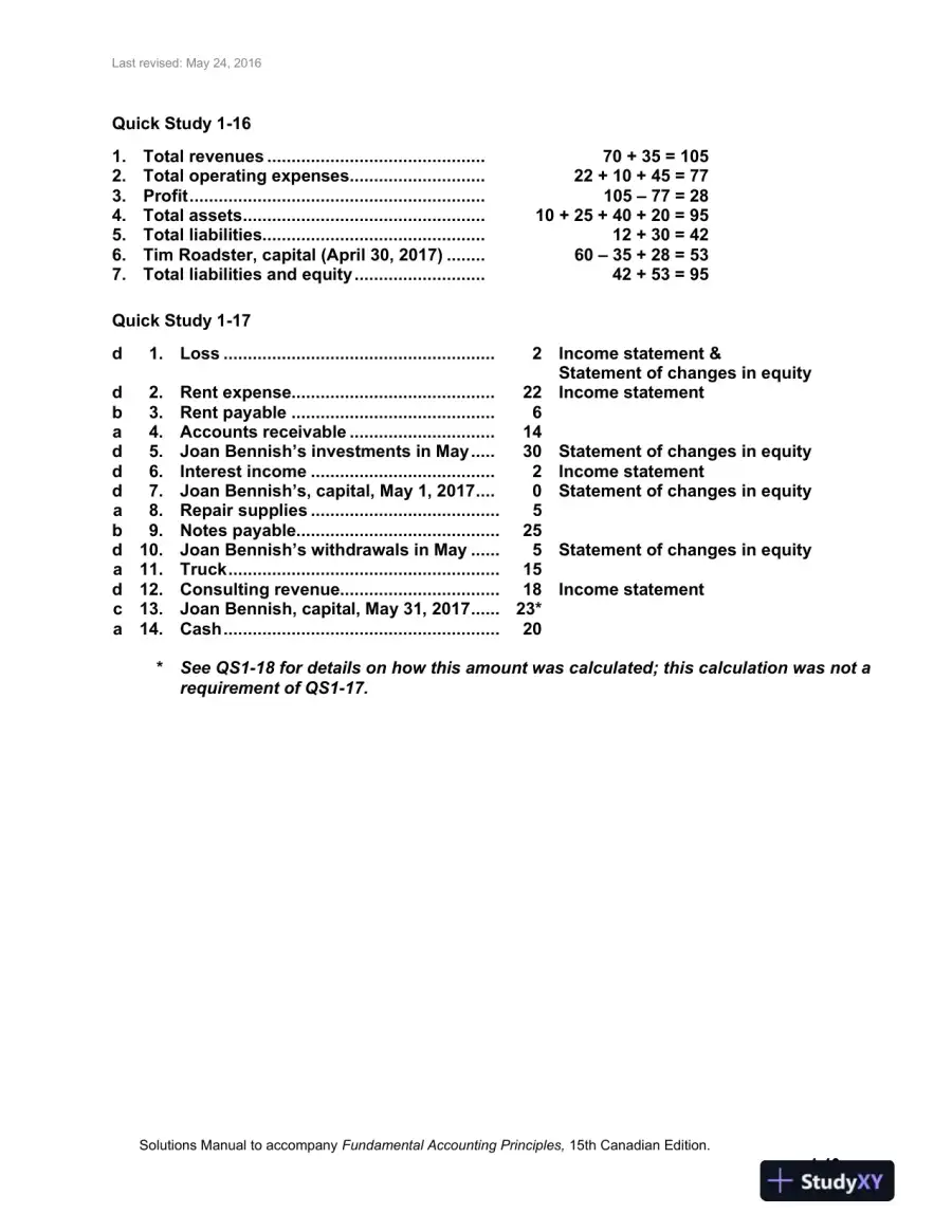 Solution Manual for Fundamental Accounting Principles, Fifteenth Canadian Edition , page 14