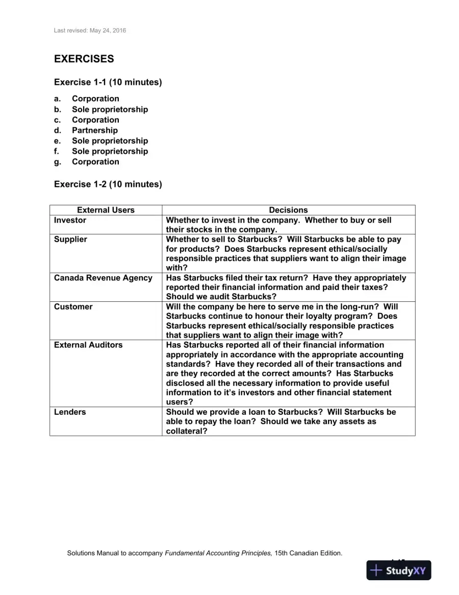 Solution Manual for Fundamental Accounting Principles, Fifteenth Canadian Edition , page 16