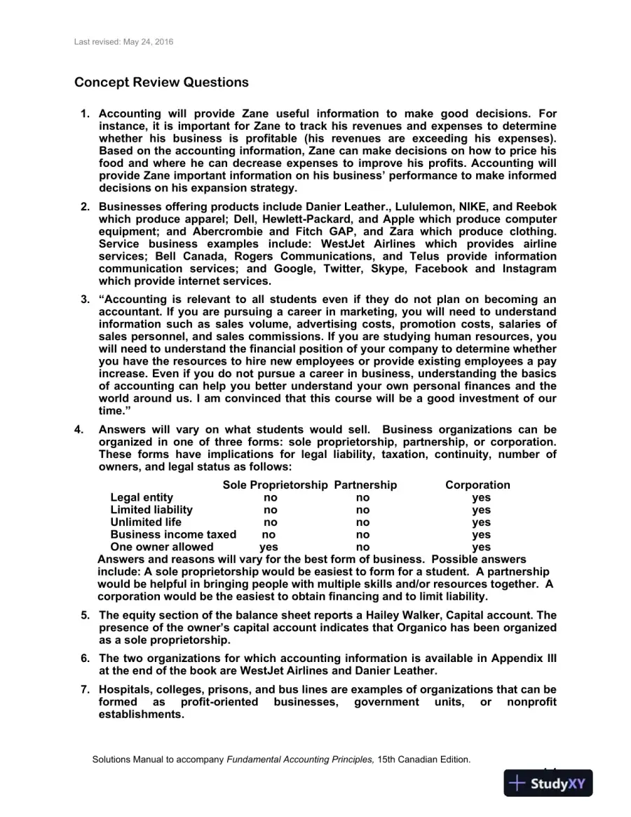 Solution Manual for Fundamental Accounting Principles, Fifteenth Canadian Edition , page 5