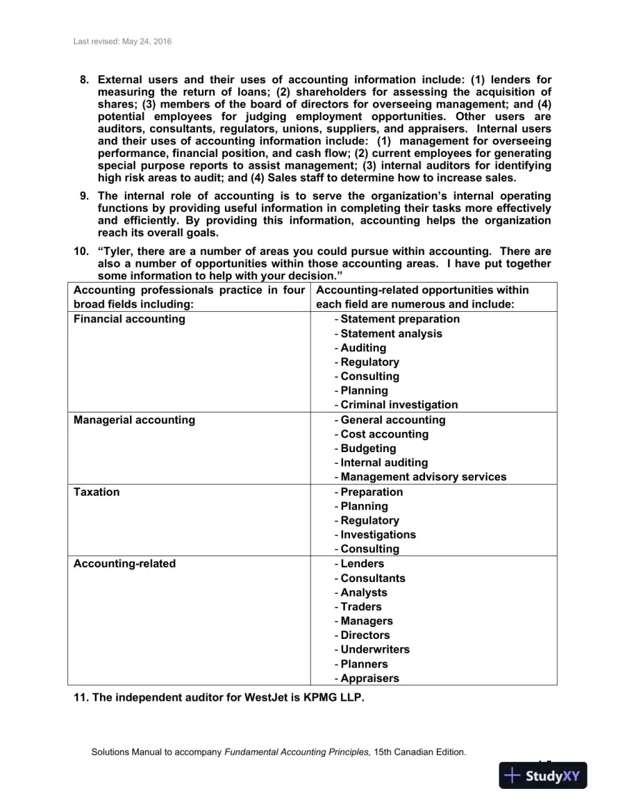 Solution Manual for Fundamental Accounting Principles, Fifteenth Canadian Edition , page 6