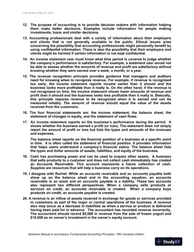 Solution Manual for Fundamental Accounting Principles, Fifteenth Canadian Edition - Page 7 preview image