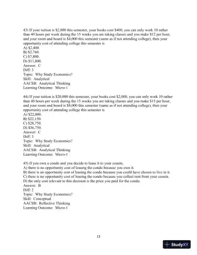 Test Bank for Principles of Macroeconomics, 13th Edition - Page 14 preview image