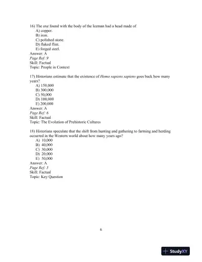 West,The: A Narrative History, Combined Volume, 3rd Edition Test Bank - Page 10 preview image