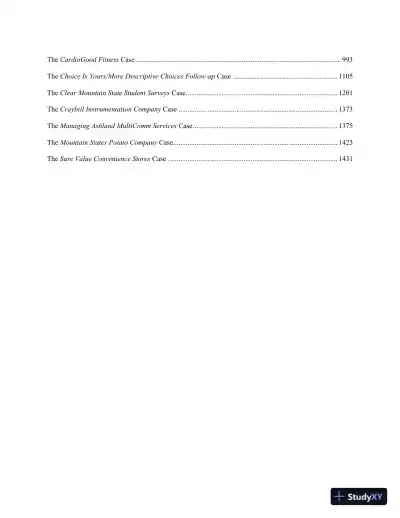 Solution Manual for Basic Business Statistics, 14th Edition - Page 3 preview image