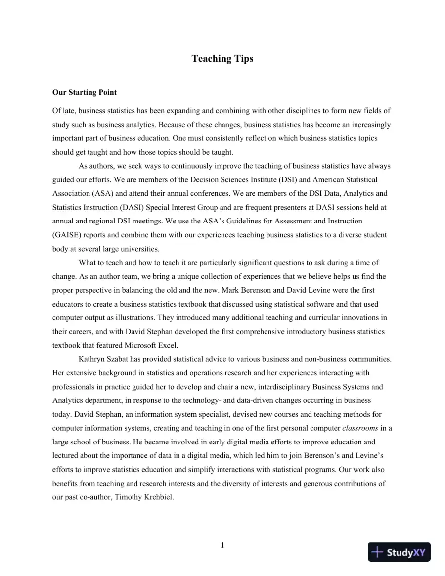 Solution Manual for Basic Business Statistics, 14th Edition, page 4