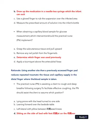 2022-2024 HESI PN Child Care Comprehensive Exit Exam With Answers (115 Solved Questions) - Page 13 preview image