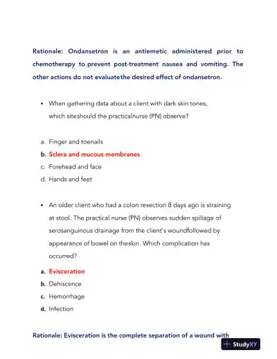 2022-2024 HESI PN Child Care Comprehensive Exit Exam With Answers (115 Solved Questions) - Page 16 preview image