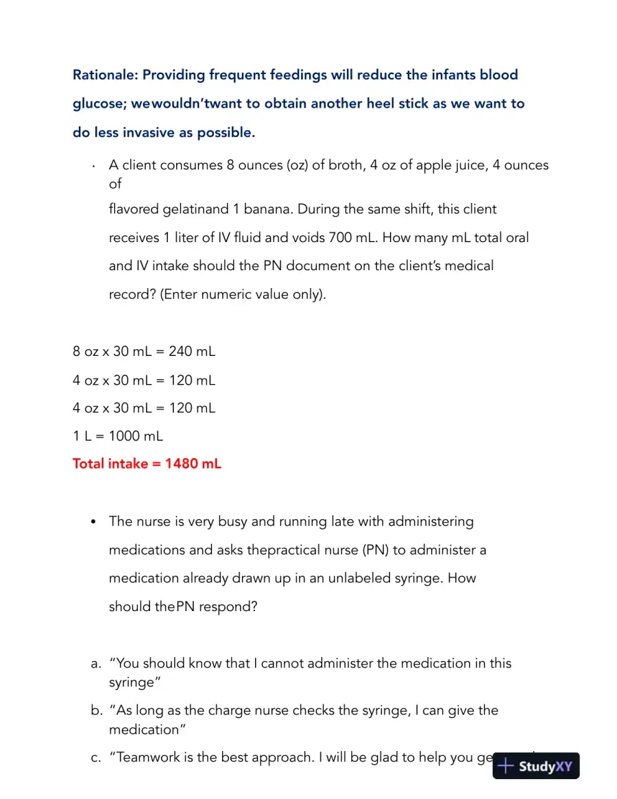 2022-2024 HESI PN Child Care Comprehensive Exit Exam With Answers (115 Solved Questions), page 4