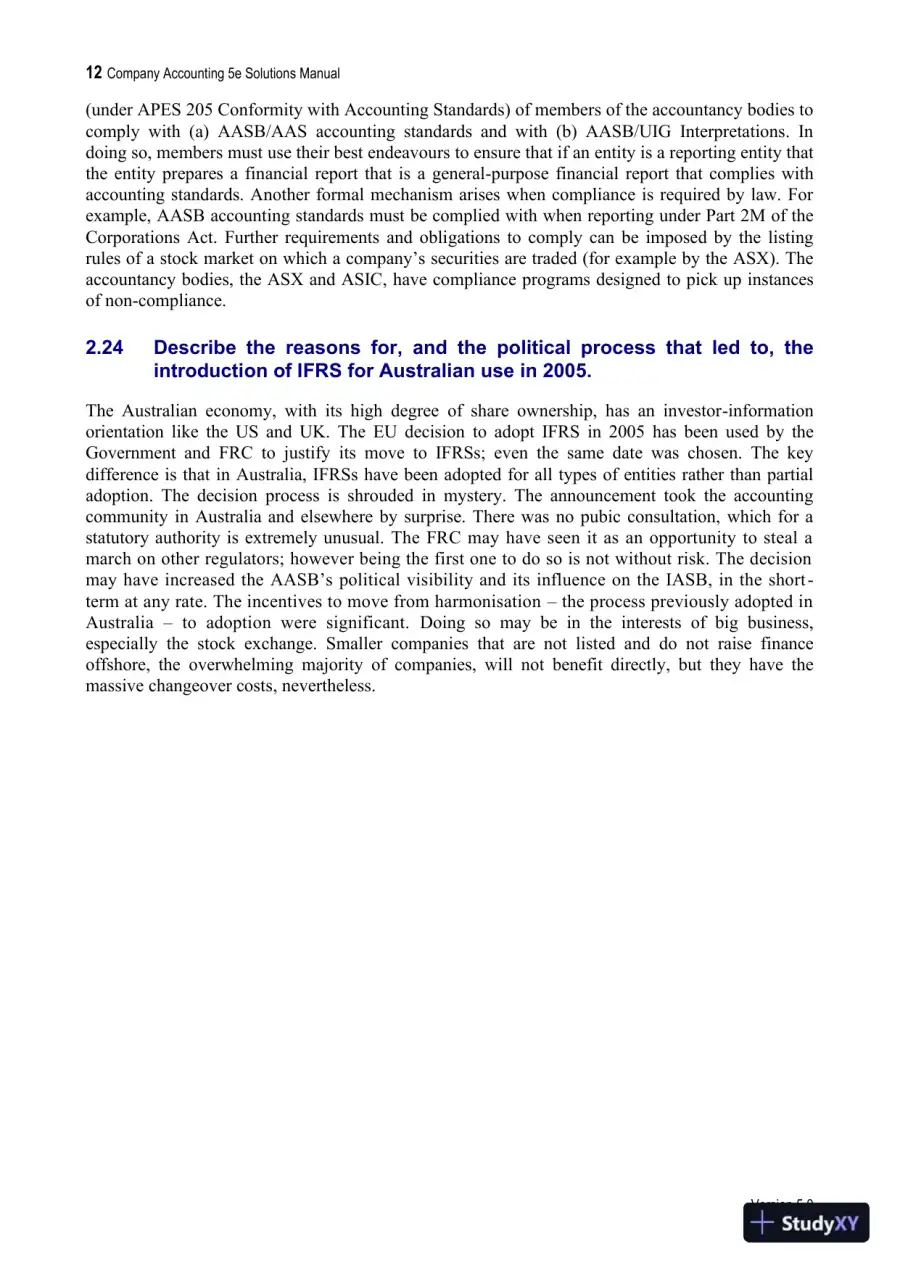 Company Accounting: Australia-New Zealand, 5th Edition Solution Manual, page 15