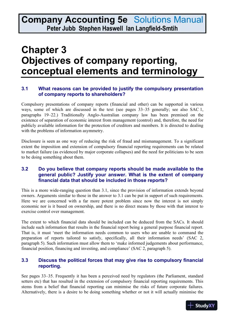 Company Accounting: Australia-New Zealand, 5th Edition Solution Manual, page 17