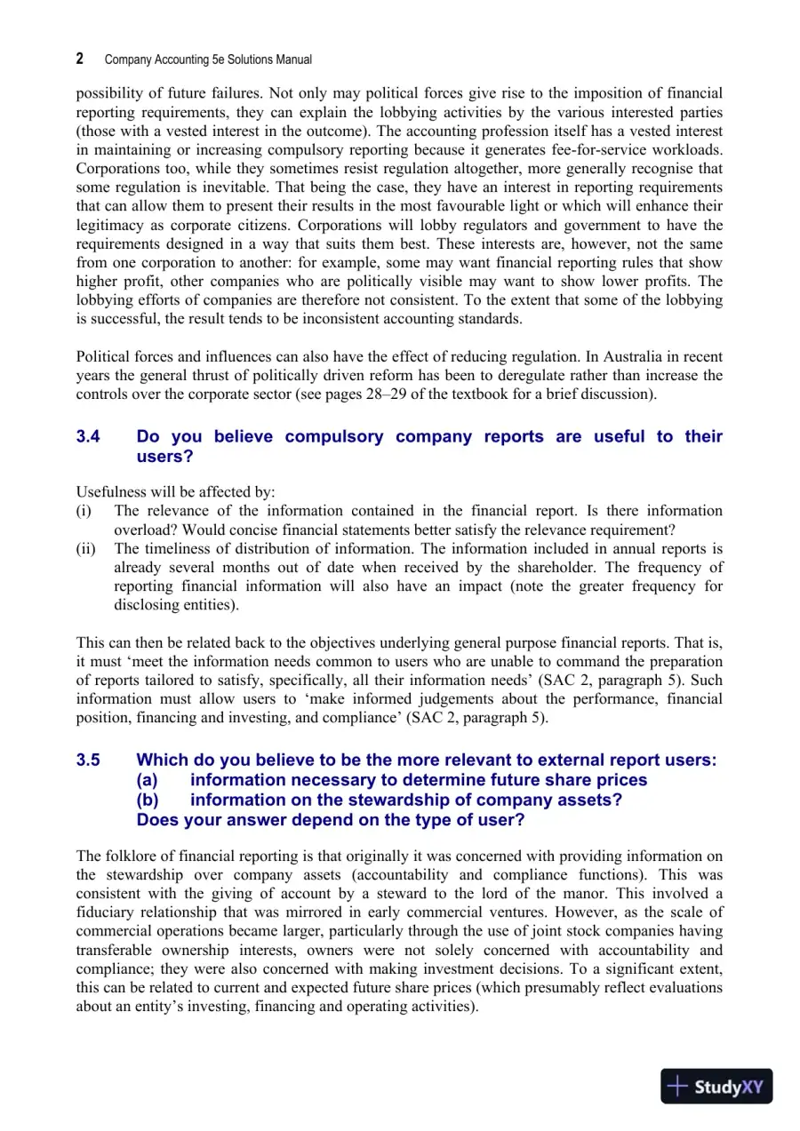 Company Accounting: Australia-New Zealand, 5th Edition Solution Manual, page 18