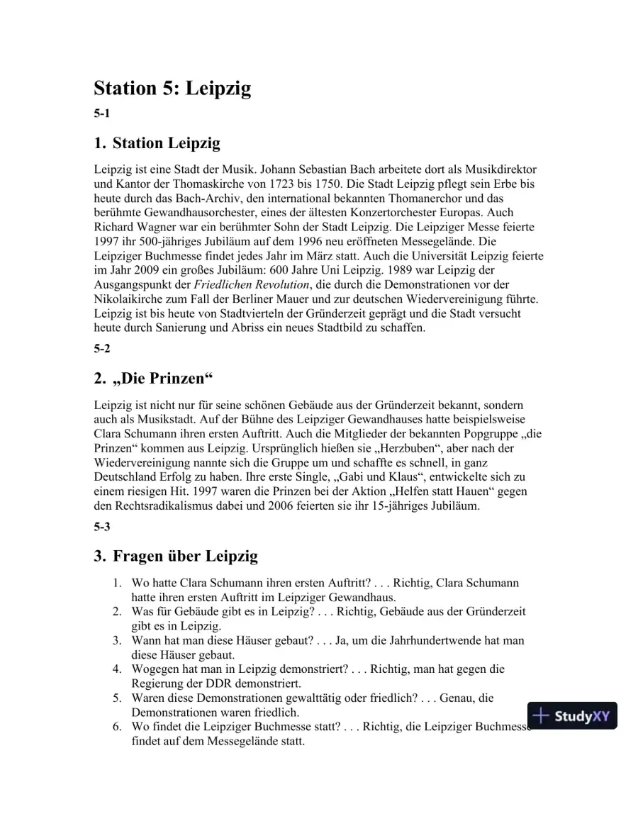 Stationen, 3rd Edition (World Languages) Solution Manual, page 15
