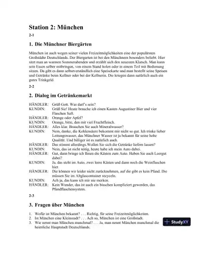 Stationen, 3rd Edition (World Languages) Solution Manual - Page 5 preview image
