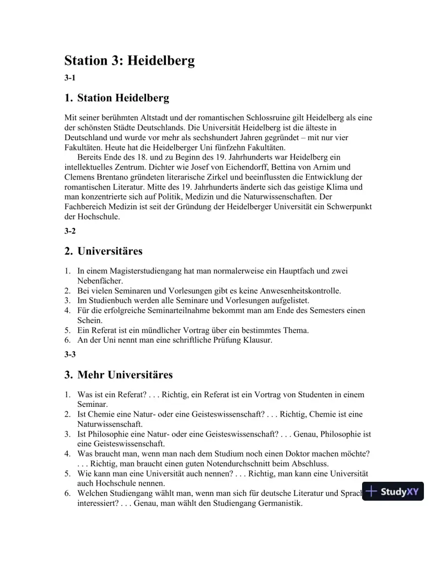 Stationen, 3rd Edition (World Languages) Solution Manual, page 9