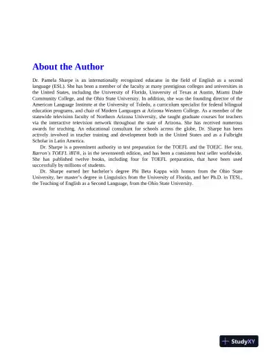 TOEFL iBT: with 8 Online Practice Tests (2022) - Page 5 preview image