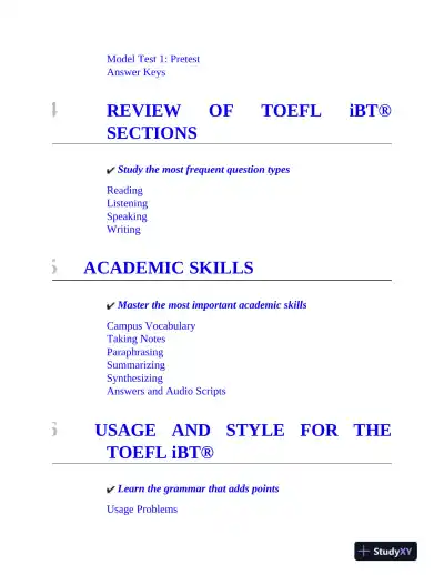TOEFL iBT: with 8 Online Practice Tests (2022) - Page 8 preview image