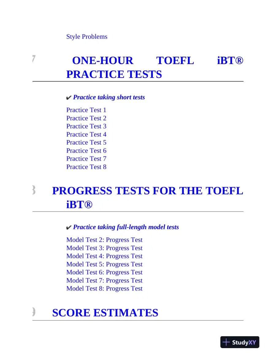 TOEFL iBT: with 8 Online Practice Tests (2022), page 9