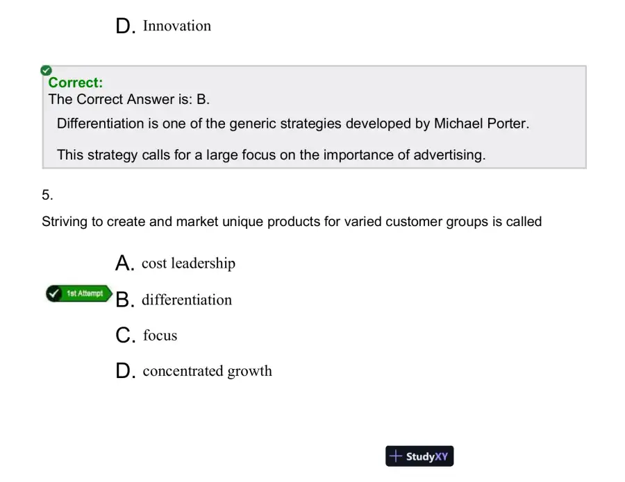 Strategic Management and Business Growth: An Analysis of Porter's Strategies, Diversification, and Synergy Approaches, page 6