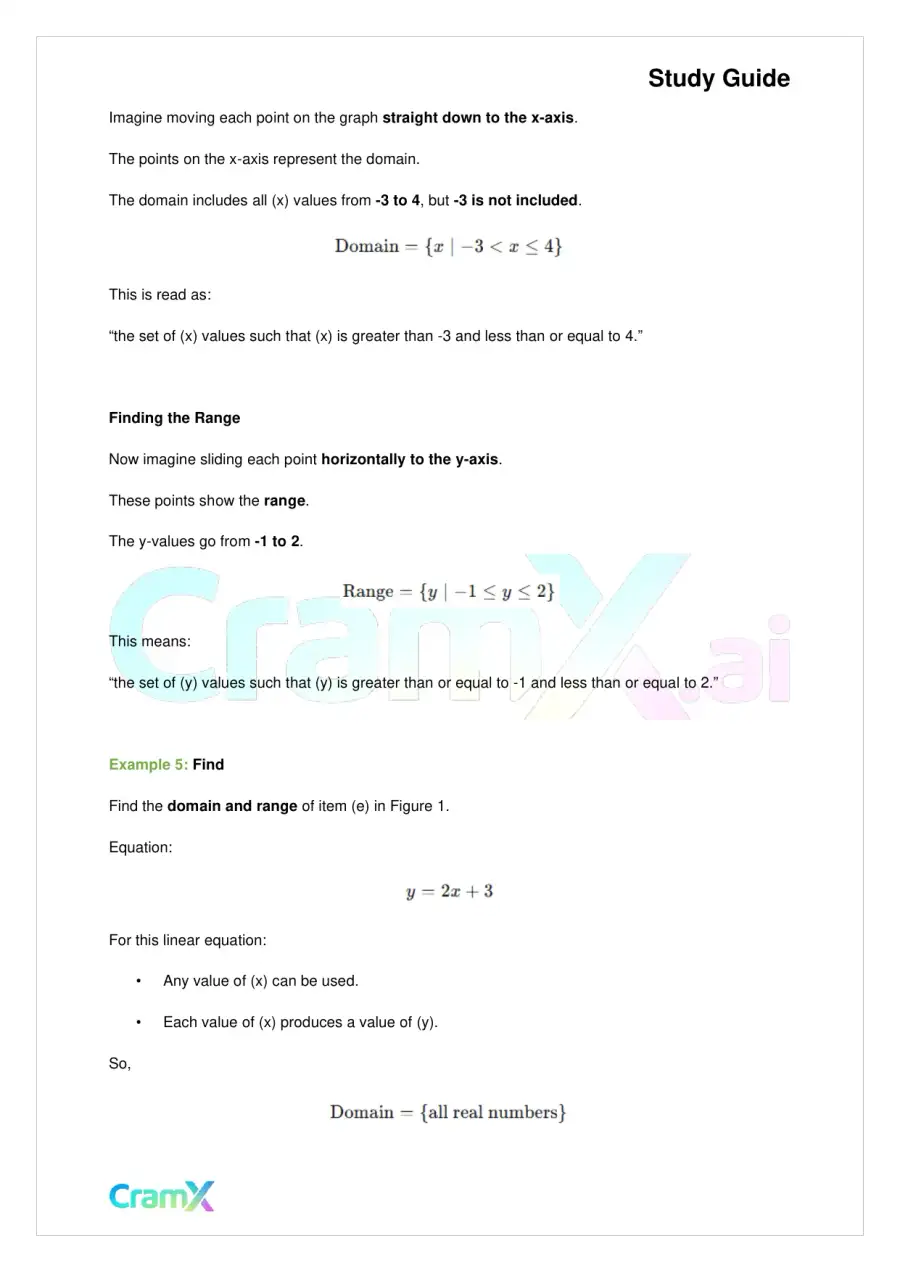 Algebra II - Relations and Functions, page 7