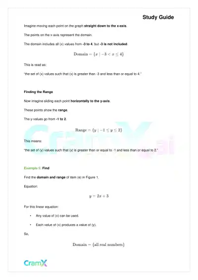 Algebra II - Relations and Functions - Page 7 preview image