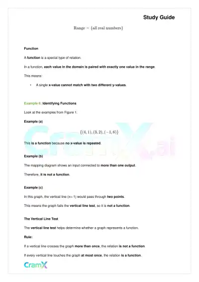 Algebra II - Relations and Functions - Page 8 preview image